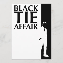 black tie aangelegenheid : serieuze silhouet kaart