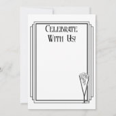 Black Tie Champagne Kaart (Achterkant)