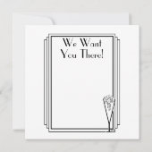 Black Tie Champagne Save The Date (Achterkant)