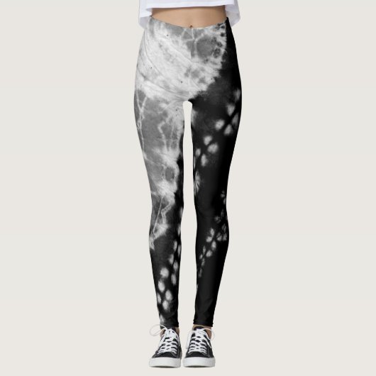 Black Tie Dye Leggings (Voorkant)