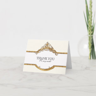 Black Tie Elegance 2, Gouden Dankkaartjes Bedankkaart