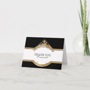 Black Tie Elegance 2, Gouden Dankkaartjes Bedankkaart