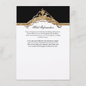 Black Tie Elegance 2, Gouden Trouw Uitnodigingen (Achterkant)