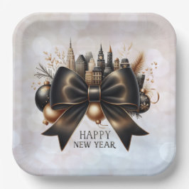 Black Tie New Year with Global Flair Papieren Bordje