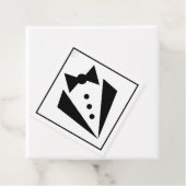 Black Tie - Tuxedo vrijgezellenfeest Bedankjes Labels (In situ)