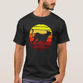 Black Tiger Big Cat sunset Panther silhouette T-shirt (Voorkant)