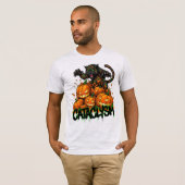 Black Tiger Jack-o-Lantern Cataclysm T-shirt (Voorkant volledig)
