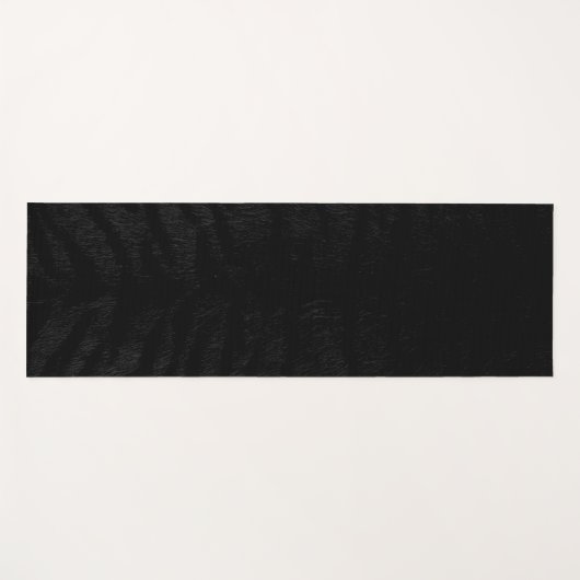 Black Tiger Skin Print New Yogamat (Voorkant (horizontaal))
