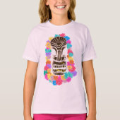 Black Tiki Head Hawaiian T-shirt (Voorkant)