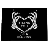 Black Til Death Do ons Part Weddenschap Dankjewel Groot Cadeauzakje (Voorkant)