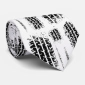 Black Tire Tread op Stropdas (Opgerold)