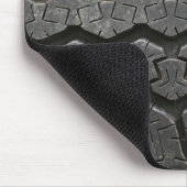 Black Tire Tread Photography Mousepad Muismat (Hoek)