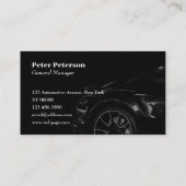 Black tone automotive bedrijf visitekaartje (Achterkant)