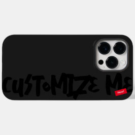 Black Tone-on-Tone markerhandschrift Case-Mate iPhone 14 Pro Max Hoesje