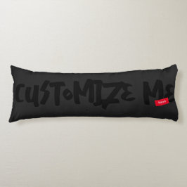 Black Tone-on-Tone markerhandschrift Lichaamskussen