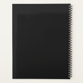 Black Tone-on-Tone markerhandschrift Planner (Achterkant)