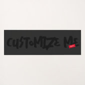 Black Tone-on-Tone markerhandschrift Yogamat (Achterkant (horizontaal))