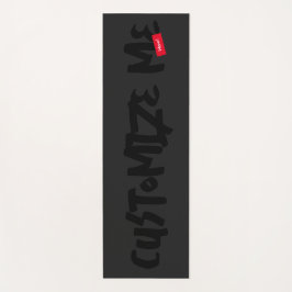 Black Tone-on-Tone markerhandschrift Yogamat