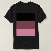 Black Toned to Baker Miller Pink Graphic T-shirt (Design voorkant)