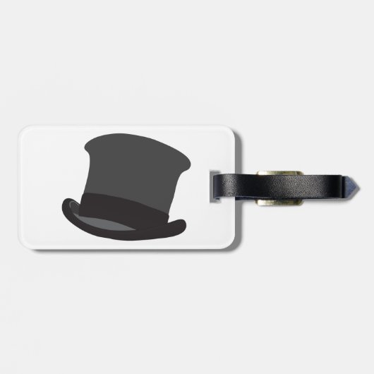 Black Top Hat Bagagelabel (Achterkant horizontaal)