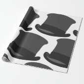 Black Top Hat Cadeaupapier (Uitgerold)