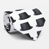 Black Top Hat Nieuwjaar Stropdas (Opgerold)