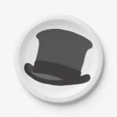 Black Top Hat Papieren Bordje (Voorkant)