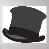 Black Top Hat Poster (Voorkant)