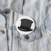 Black Top Hat Ronde Button 7,6 Cm (In situ)