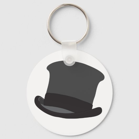 Black Top Hat Sleutelhanger (Voorkant)