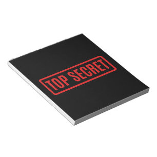 Black Top Secret Notitieblok