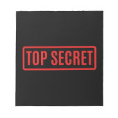Black Top Secret Notitieblok (Voorkant)