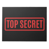 Black Top Secret Notitieblok (Voorkant)