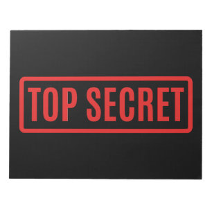 Black Top Secret Notitieblok