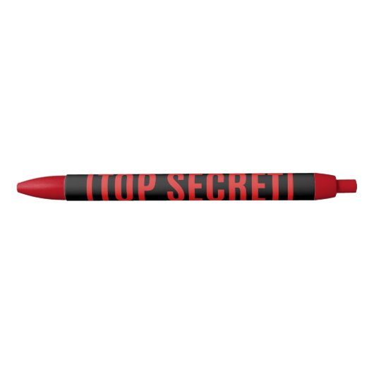 Black Top Secret Zwarte Inkt Pen (Voorkant)