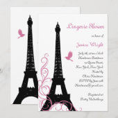 Black Tortelduifjes Lingerie Shower Kaart (Voorkant / Achterkant)