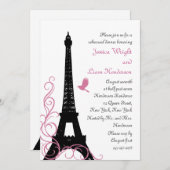 Black Tortelduifjes Rehearings Dinner Invitation Kaart (Voorkant / Achterkant)