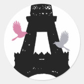 Black Tortelduifjes Sticker (Voorkant)