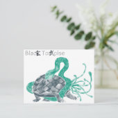 Black Tortoise Briefkaart (Staand voorkant)