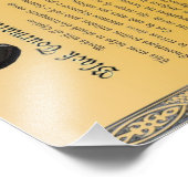 Black Tourmaline Properties Chart Foto Afdruk (Hoek)