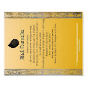 Black Tourmaline Properties Chart Foto Afdruk (Voorkant)