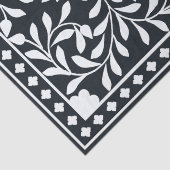 Black Traditional Bone Inlay Decoupage Paper Tissuepapier (Detail)