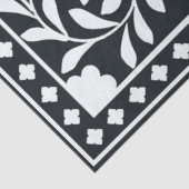 Black Traditional Bone Inlay Decoupage Paper Tissuepapier (Detail)