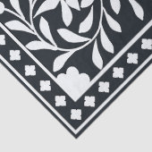 Black Traditional Bone Inlay Decoupage Paper Tissuepapier (Detail)