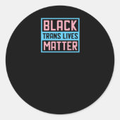 Black Trans leeft Sticker (Voorkant)