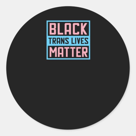 Black Trans leeft Sticker (Voorkant)