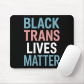 Black Trans LGBTQ Support Lives Matter Transgender Muismat (Met muis)