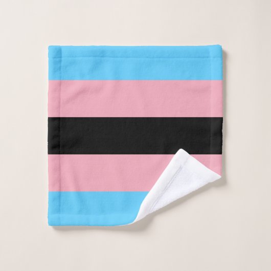 Black Transgender Pride Flag  Washandje (Wasdoekje)
