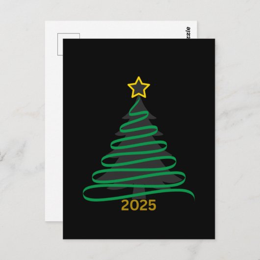 Black Tree Briefkaart (Voorkant / Achterkant)