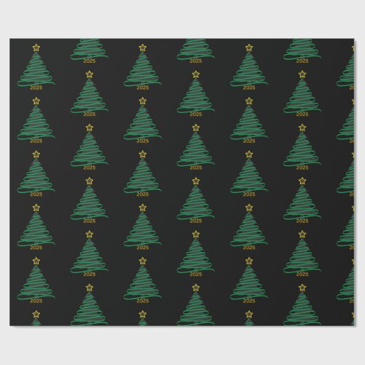 Black Tree Cadeaupapier (Vlak)